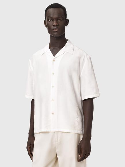 AllSaints Purley Short Sleeve Shirt, White, White