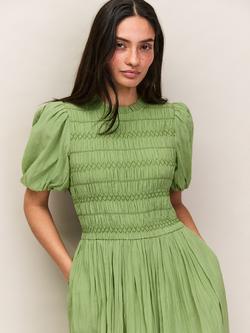 Ro&Zo Shirred Bodice Maxi Dress, Green - view 2, Green