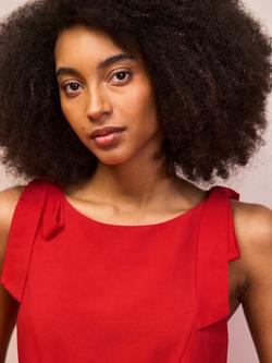 Ro&Zo Bow Shoulder Mini Dress, Red - view 2, Red