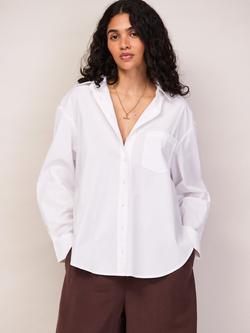 Ro&Zo Cutwork Embroidered Back Shirt, White, White