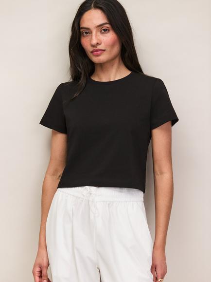 Ro&Zo Jersey Baby T-Shirt, Black