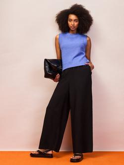 Ro&Zo Textured Knit Vest, Blue - view 2, Blue