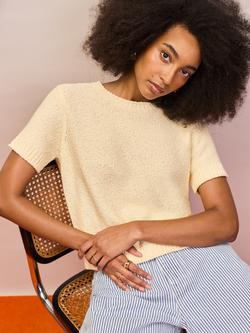 Ro&Zo Textured Knit Top, Yellow, Yellow