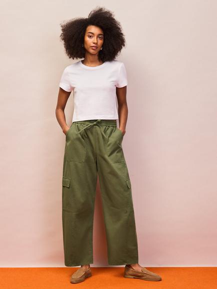 Ro&Zo Cargo Pocket Trousers, Green, Green