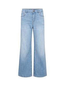 MOS MOSH Dara High Rise Wide Leg Jeans, Blue, Blue