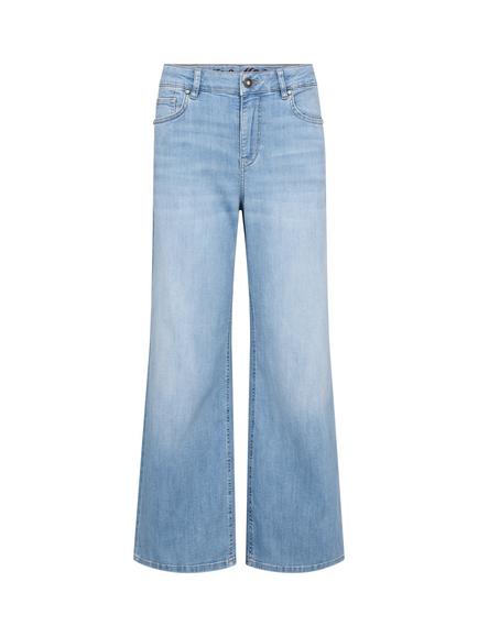 MOS MOSH Dara High Rise Wide Leg Jeans, Blue, Blue
