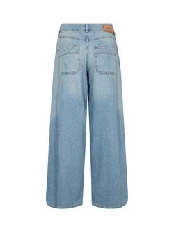 MOS MOSH Norlan High Rise Wide Leg Jeans, Light Blue - view 2, Light Blue