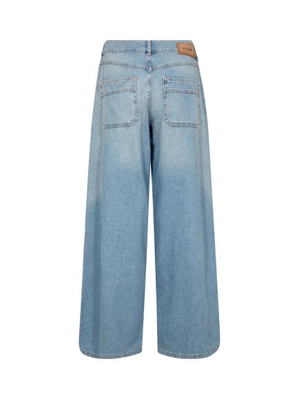 MOS MOSH Norlan High Rise Wide Leg Jeans, Light Blue - view 2, Light Blue