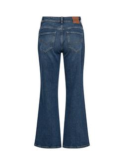 MOS MOSH Cynthia Mid Rise Flared Jeans, Mid Blue - view 2, Mid Blue