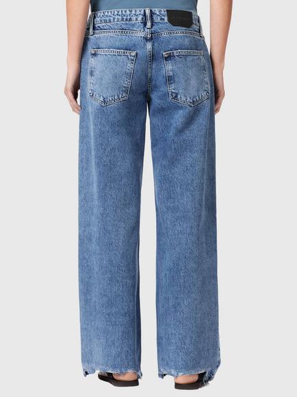 AllSaints Tia Low Rise Jeans, Destroy Indigo - view 2, Destroy Indigo