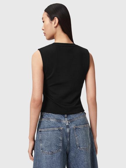 AllSaints Nella Sleeveless Blouse - view 2, Black