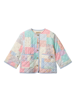 WHEAT Kids' Inaja Quilted Patchwork Jacket, Multi - view 2, Multi
