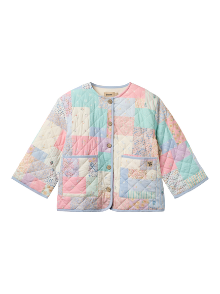 WHEAT Kids' Inaja Quilted Patchwork Jacket, Multi - view 2, Multi