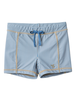 WHEAT Kids' Ulrik UPF40 Swim Shorts, Blue/Multi, Blue/Multi