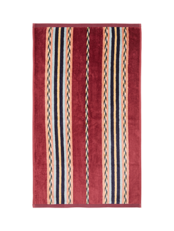 Morris & Co. Lechlade Stripe Towels, Red