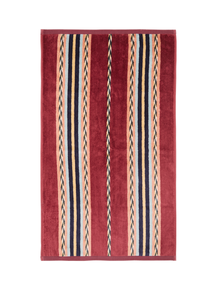 Morris & Co. Lechlade Stripe Towels, Red