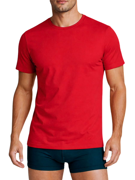 Panos Emporio Bamboo Blend T-Shirt, Lipstick Red, Lipstick Red