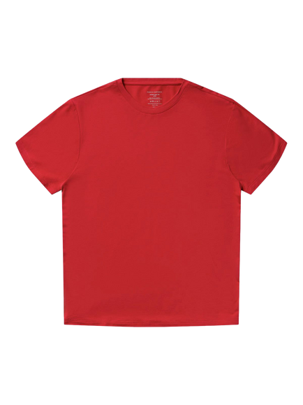 Panos Emporio Bamboo Blend T-Shirt, Lipstick Red - view 2, Lipstick Red