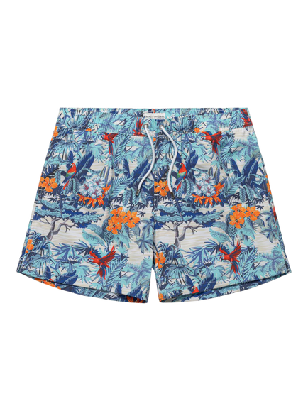 Panos Emporio Classic Hibiscus Swim Shorts, Multi - view 2, Multi