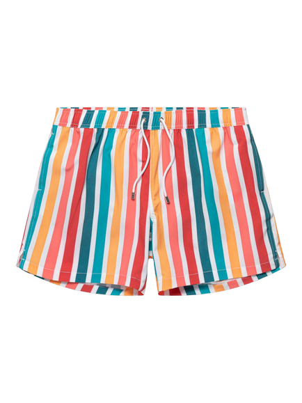 Panos Emporio Classic Stripe Swim Shorts, Multi - view 2, Multi