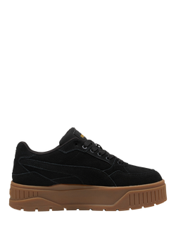 PUMA Karmen II Idol Suede Trainers, Black/Gold