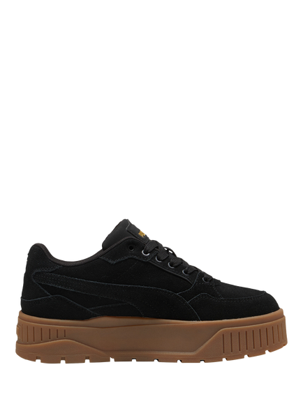PUMA Karmen II Idol Suede Trainers, Black/Gold
