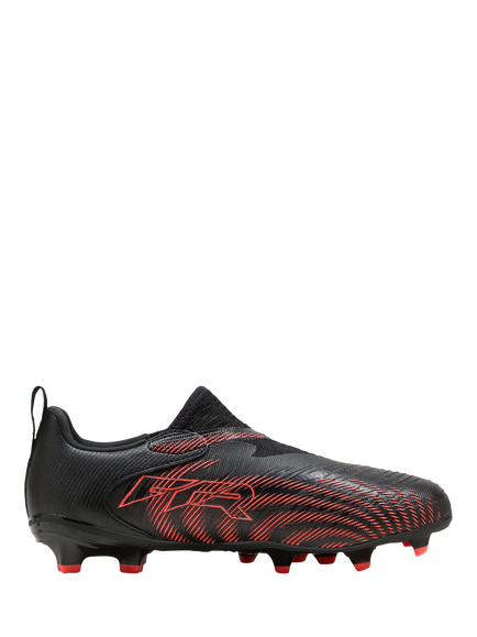 PUMA Kids' Future 9 Match Football Shoes, Black/Red/Gray
