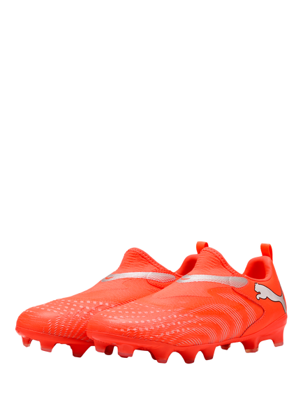 PUMA Kids' Future 9 Match Football Shoes - view 2, Red/White/Black