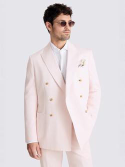 Moss Tailored Fit Cotton Stretch Suit Jacket, Pale Pink, Pale Pink