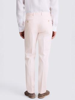 Moss Tailored Fit Cotton Stretch Suit Trousers, Pale Pink - view 2, Pale Pink