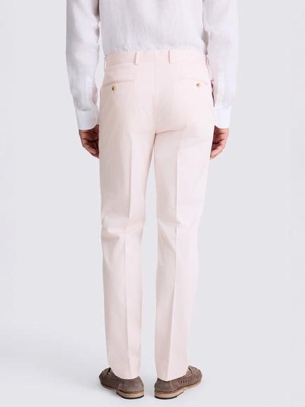 Moss Tailored Fit Cotton Blend Suit Trousers - view 2, Pale Pink