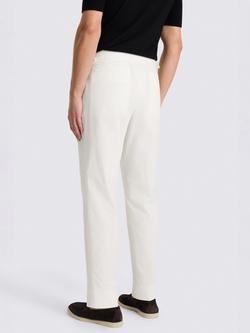 Moss Cotton Pleated Trousers - view 2, White