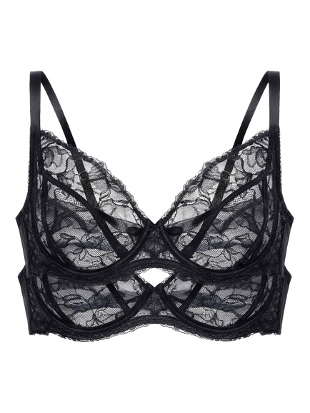 Dorina Perfect Lace Full Cup Bra, Pack of 2, Black, Black