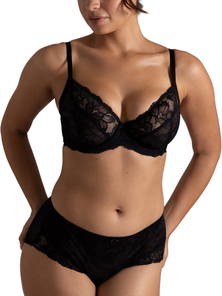 Dorina Perfect Lace Full Cup Bra, Pack of 2, Black - view 2, Black