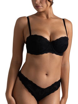 Dorina Perfect Lace Thong, Pack of 2, Black/White - view 2, Black/White