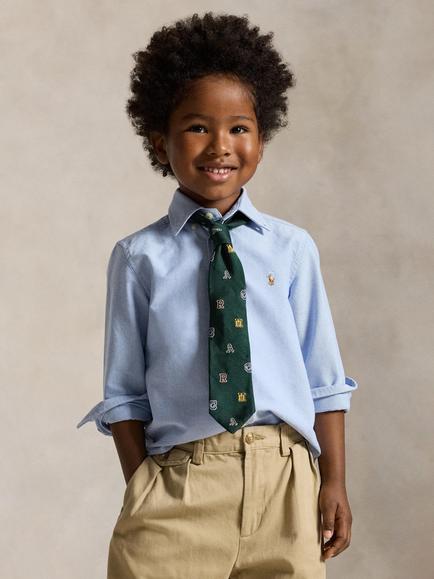 Polo Ralph Lauren Kids' Long Sleeve Oxford Shirt, Blue, Blue