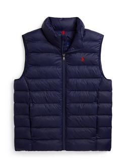 Ralph Lauren Kids' Packable Puffer Gilet, Navy, Navy