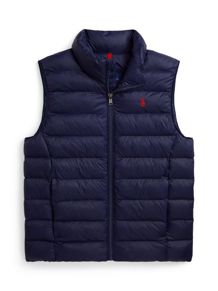 Ralph Lauren Kids' Packable Puffer Gilet, Navy, Navy