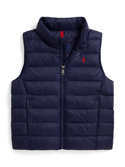 Ralph Lauren Kids' Packable Puffer Gilet, Navy, Navy