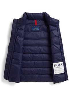 Ralph Lauren Kids' Packable Puffer Gilet, Navy - view 2, Navy