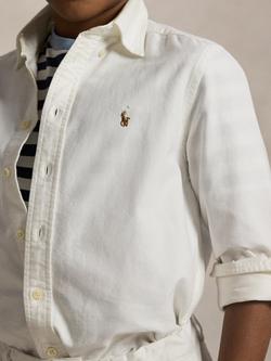 Polo Ralph Lauren Kids' Long Sleeve Oxford Shirt, White - view 2, White
