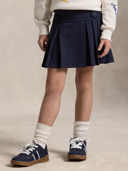Ralph Lauren Kids' Pleated Skirt, Navy, Navy