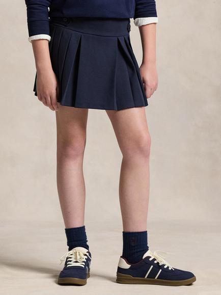 Ralph Lauren Kids' Pleated Skirt, Navy, Navy