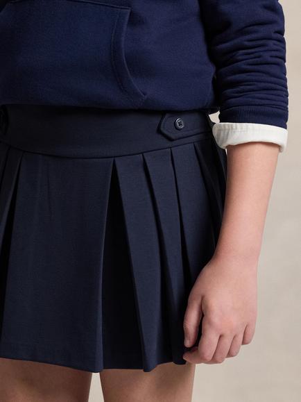Ralph Lauren Kids' Pleated Skirt, Navy - view 2, Navy