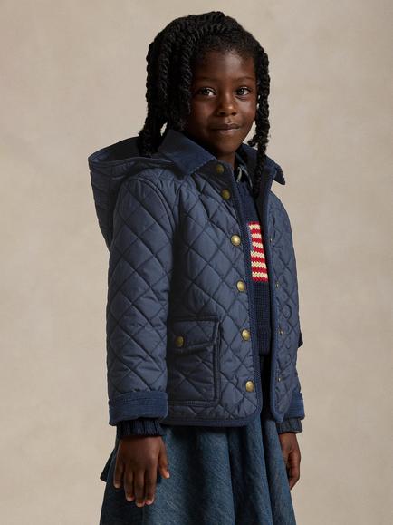 Polo Ralph Lauren Kids' Audrey Quilted Jacket, Navy - view 2, Navy