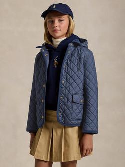 Polo Ralph Lauren Kids' Audrey Quilted Jacket, Navy, Navy
