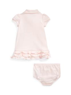 Ralph Lauren Baby Cotton Dress and Bloomers Set, Pink - view 2, Pink