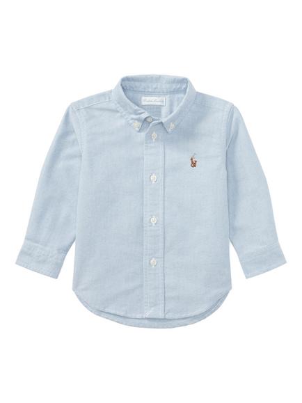 Ralph Lauren Baby Cotton Long Sleeve Oxford Shirt, Blue