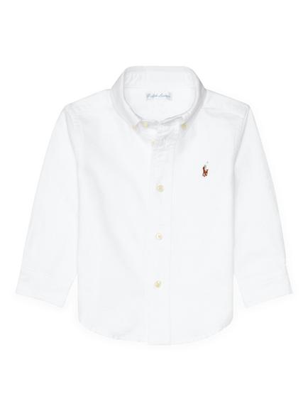 Ralph Lauren Baby Cotton Long Sleeve Oxford Shirt, White