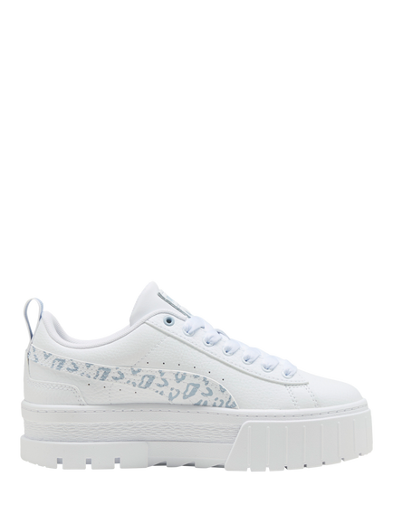 PUMA Kids' Youth Mayze Wild Lace Up Trainers, White/Blue